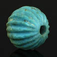 Ancient Egyptian faience melon bead F103